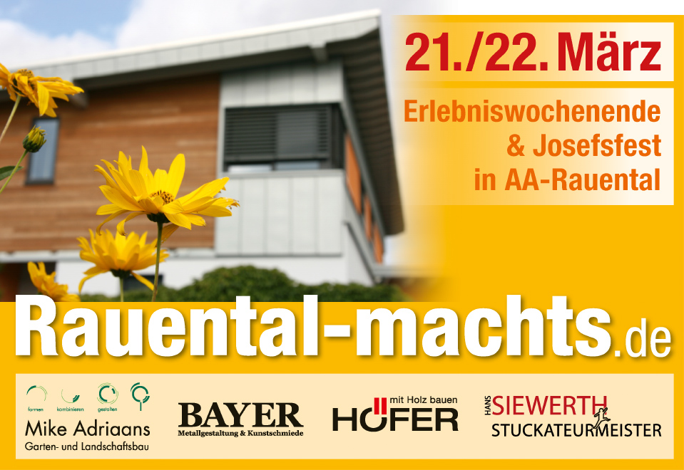 Erlebniswochenende und Josefsfest in AA-Rauental vom 21.-22.3.2015
